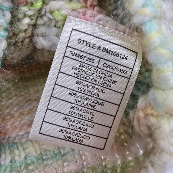 BB Dakota Steve Madden Women's Sweet Tooth‎ Puff Sleeve Cropped Sweater Size XS - Picture 7 of 9